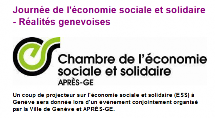 Journée de l'économie sociale et solidaire le 12 Mars 2015